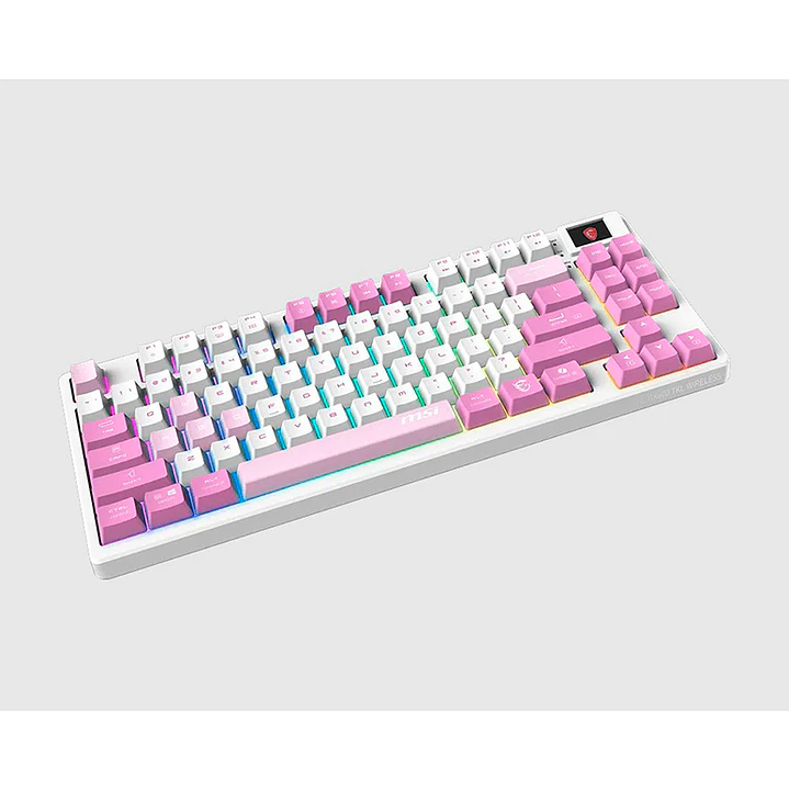 Teclado Mecanico MSI Forge GK600 TKL VIOLET US Wireless y Bluetooth  4