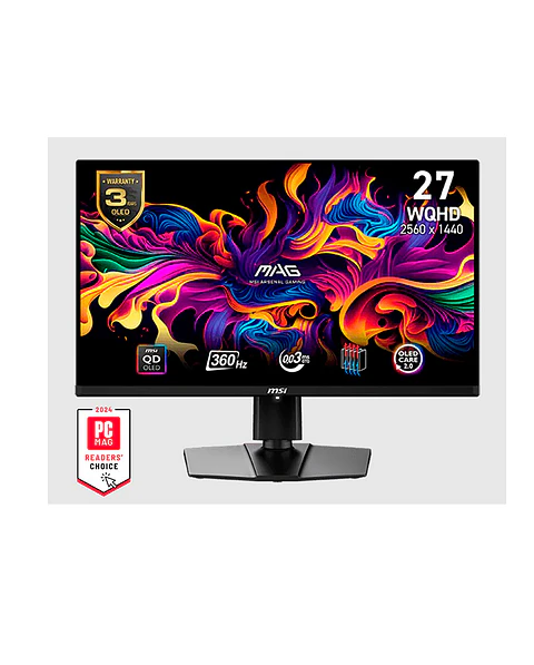 Monitor Gamer MSI 27” MAG 271QPX QD-OLED 360HZ 0.03MS
