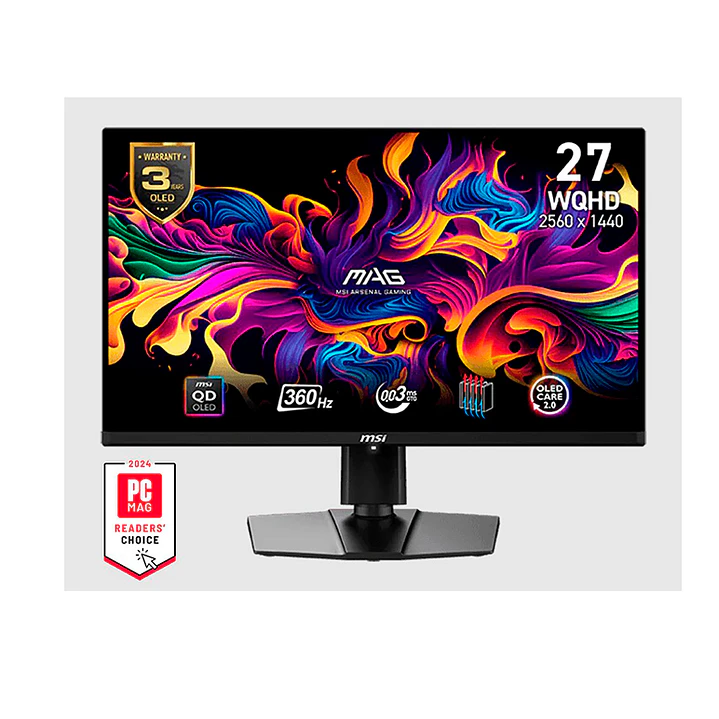 Monitor Gamer MSI 27” MAG 271QPX QD-OLED 360HZ 0.03MS 1