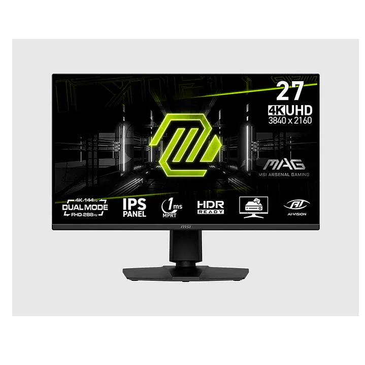 Monitor Gamer MSI 27” MAG 275UPD E14 4K UHD DUAL MODE 144HZ/288HZ 1ms 1