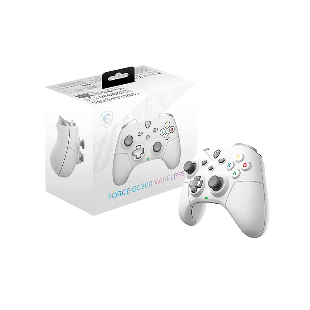 Control Gaming MSI  FORCE GC300 W WHITE Wireless y Bluetooth 5