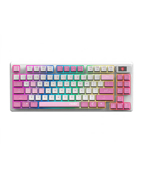 Teclado Mecanico MSI Forge GK600 TKL VIOLET US Wireless y Bluetooth 