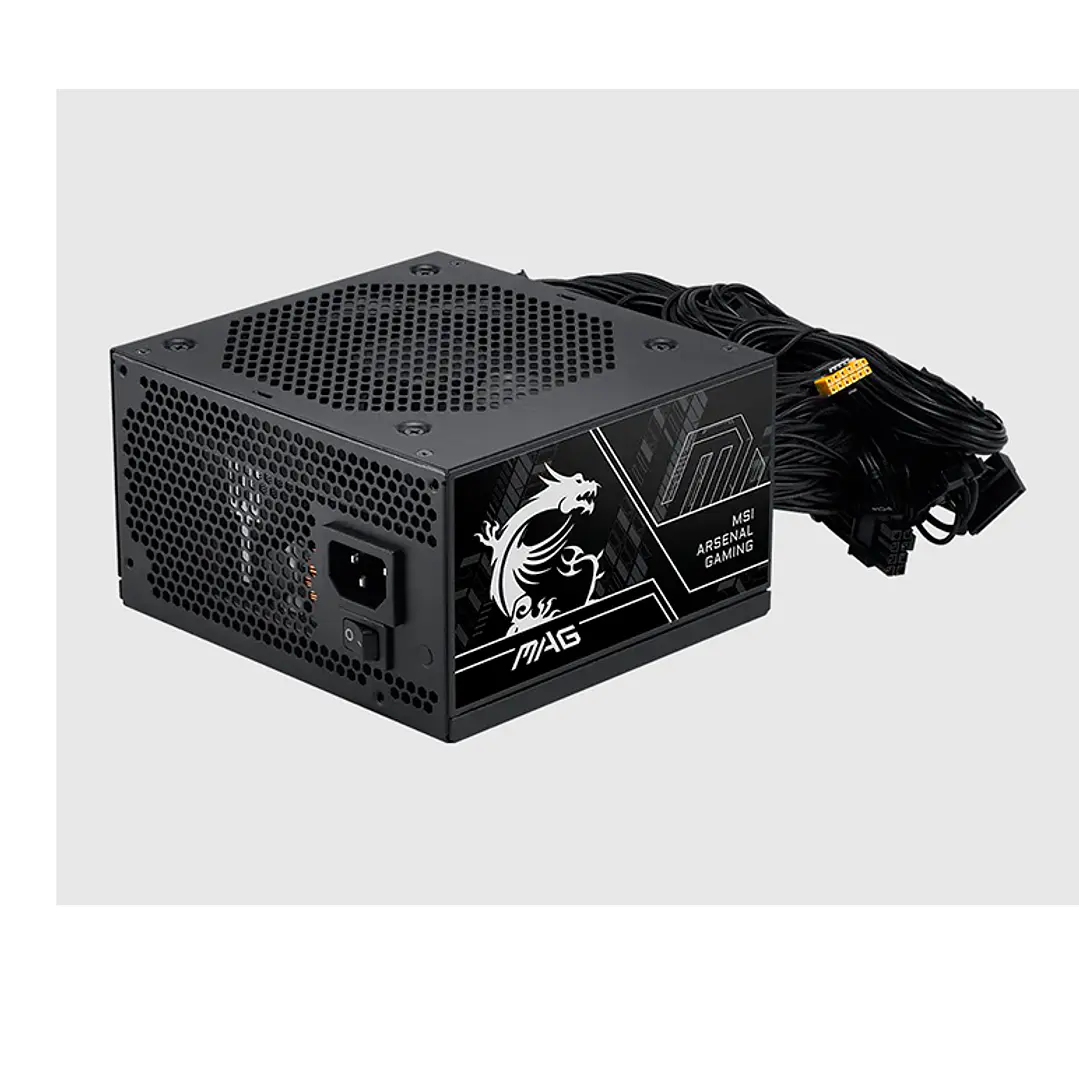 Fuente de poder MSI  750 W MAG A750BN PCIE5 III 3