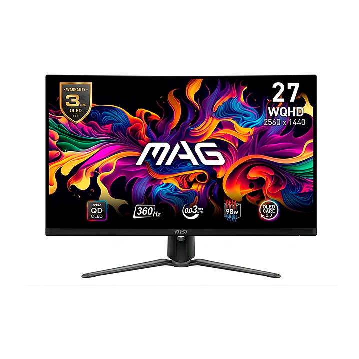 Monitor Gamer MSI 27” MAG 271QPX QD-OLED 360HZ 0.03MS 1