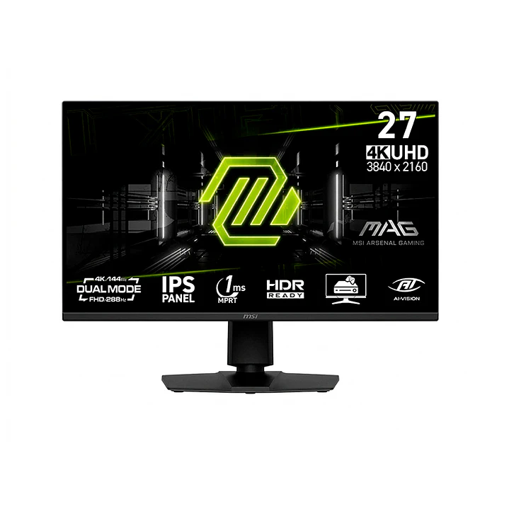 Monitor Gamer MSI 27” MAG 275UPD E14 4K UHD DUAL MODE 144HZ/288HZ 1ms 1