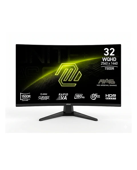 Monitor Gamer Curvo MSI 32” MAG 321CQF E18 180HZ 0.5MS