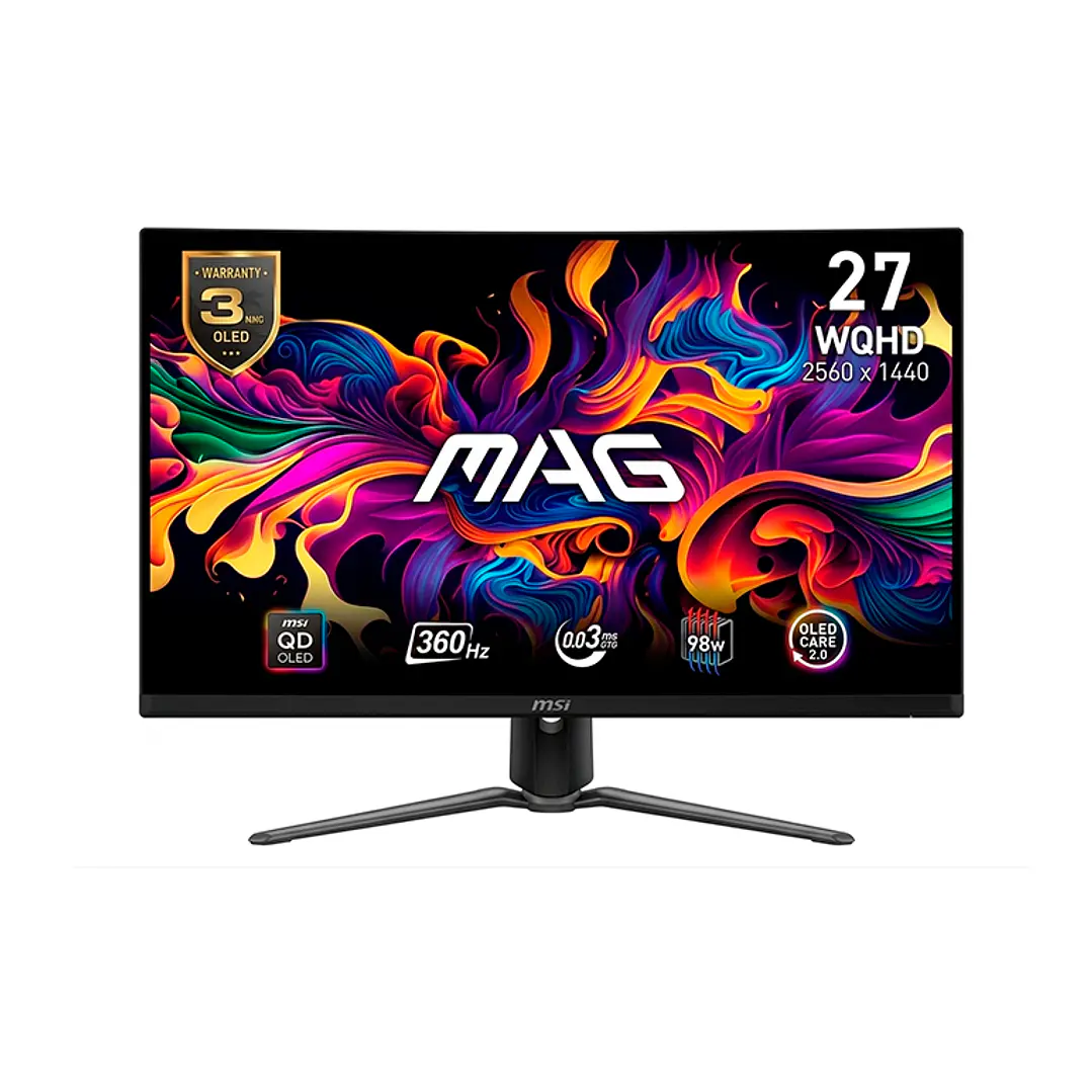 Combo Monitor Gamer MSI 27” MAG 271QPX QD-OLED 360HZ 0.03MS + Brazo MT201 de regalo 2