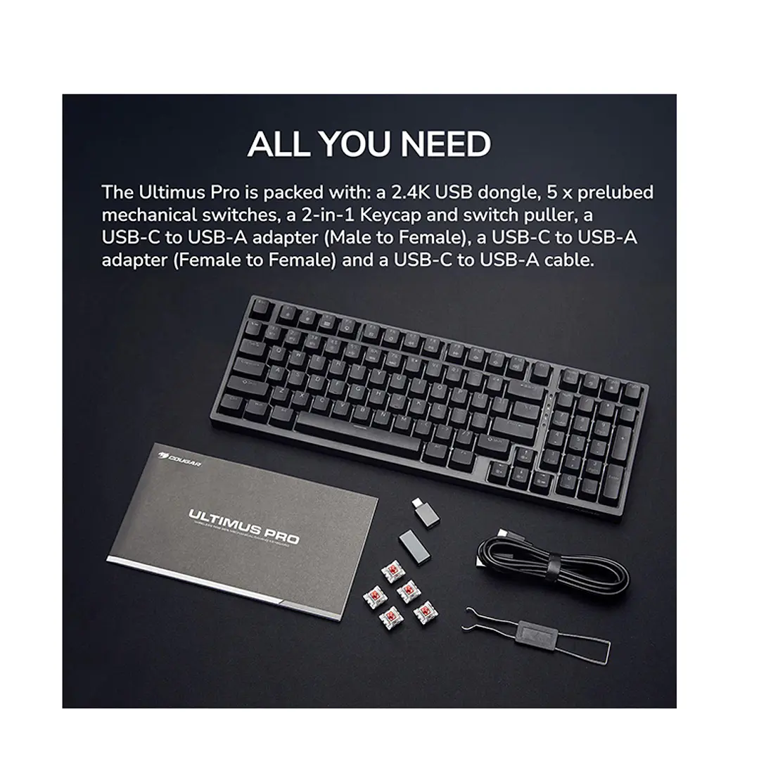 Teclado Mecánico Cougar ULTIMUS PRO Wireless RGB  9