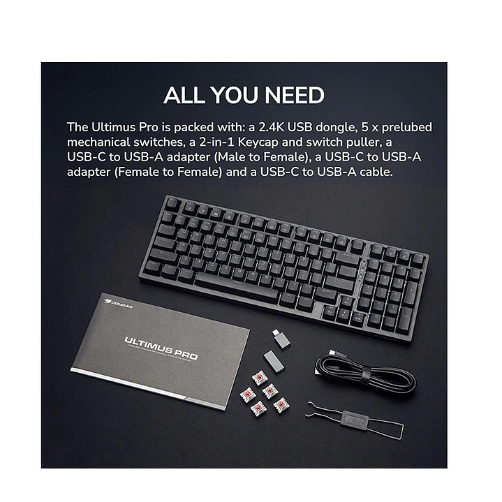 Teclado Mecánico Cougar ULTIMUS PRO Wireless RGB  9