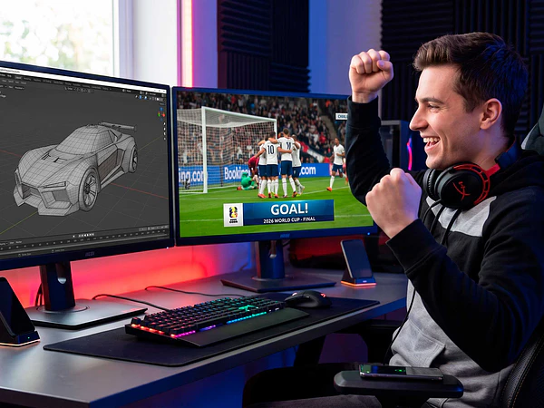Trabaja desde casa sin perderte la Copa Mundial de la FIFA 2026: el setup que une productividad, fútbol y gaming