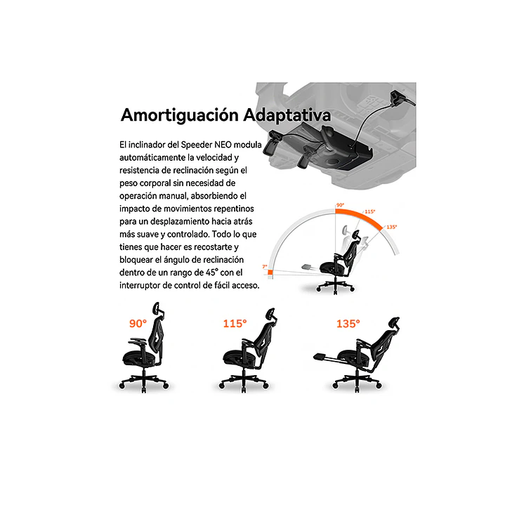 Silla Profesional ergonómica Cougar Speeder NEO 9
