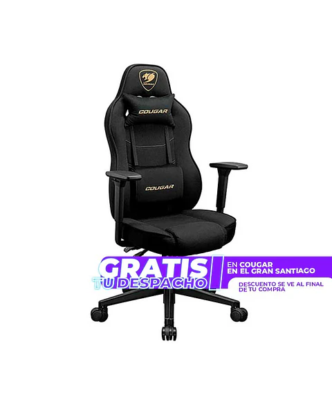 Silla Profesional Cougar Fusion One Gold F Reposabrazos 3D