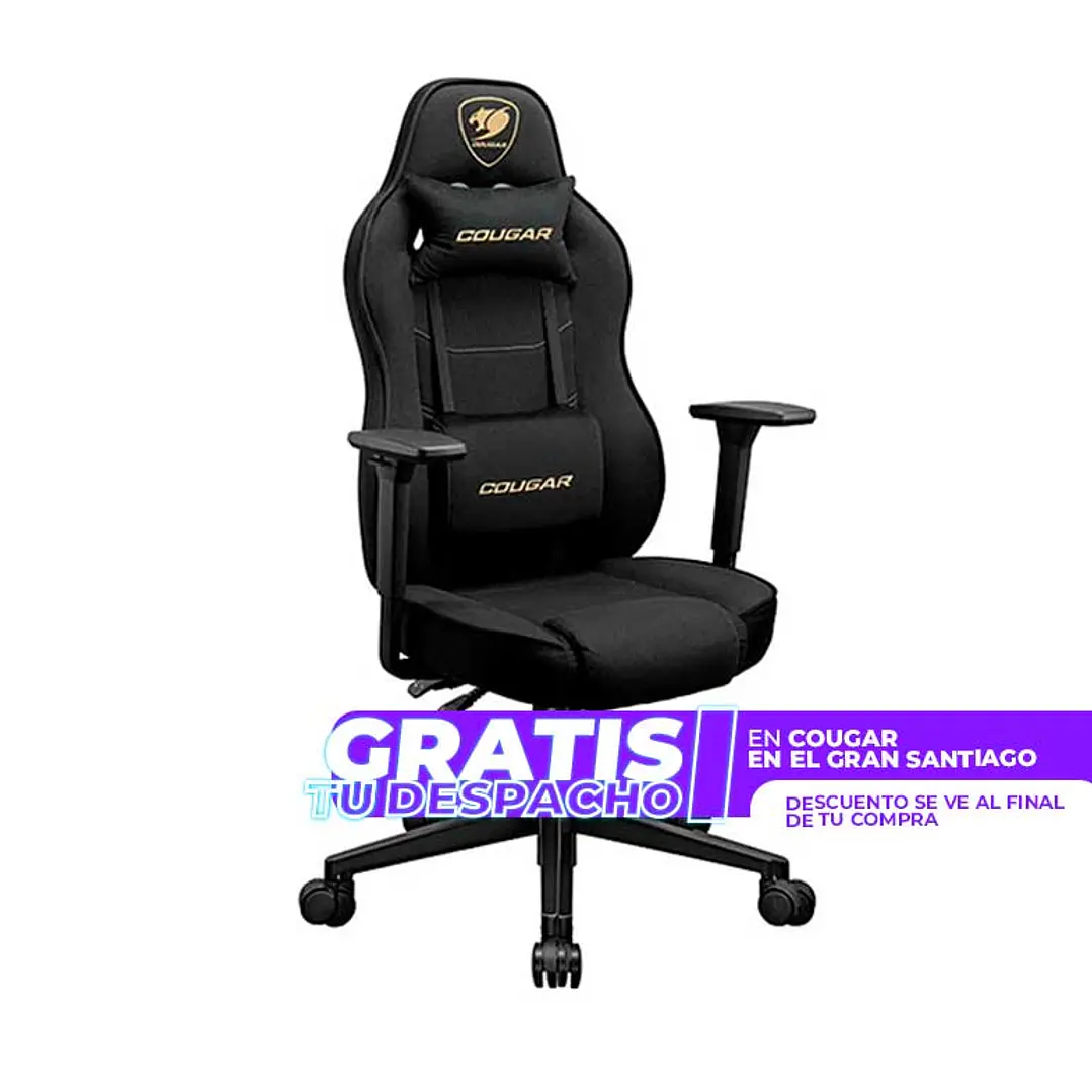 Silla Profesional Cougar Fusion One Gold F Reposabrazos 3D 1