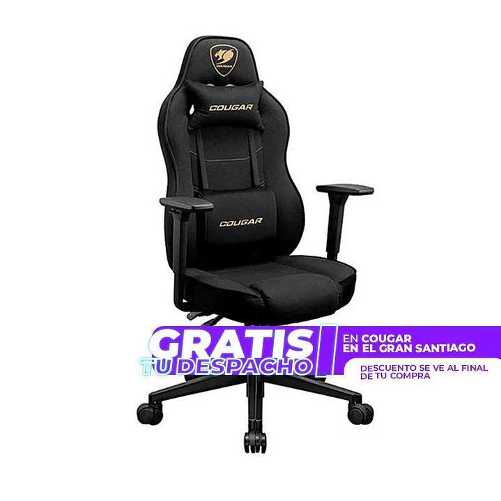 Silla Profesional Cougar Fusion One Gold F Reposabrazos 3D 1