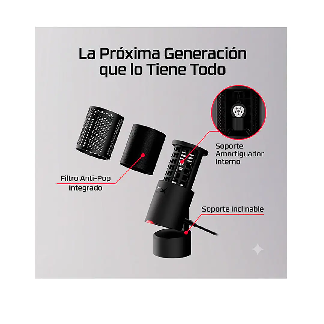 Micrófono USB HyperX SoloCast 2 Hi-RES 8