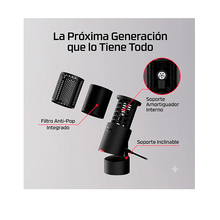 Micrófono USB HyperX SoloCast 2 Hi-RES 8