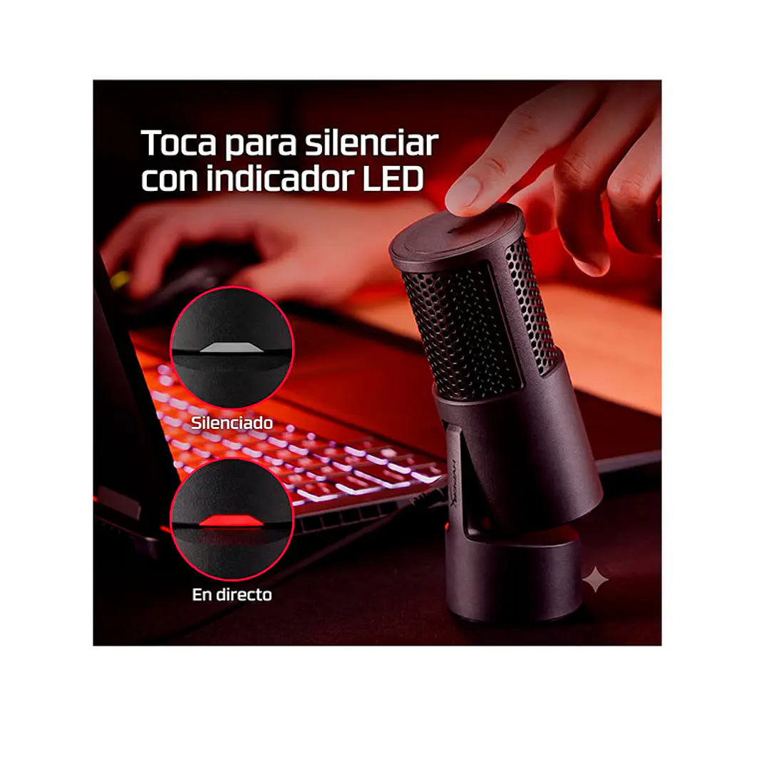 Micrófono USB HyperX SoloCast 2 Hi-RES 10