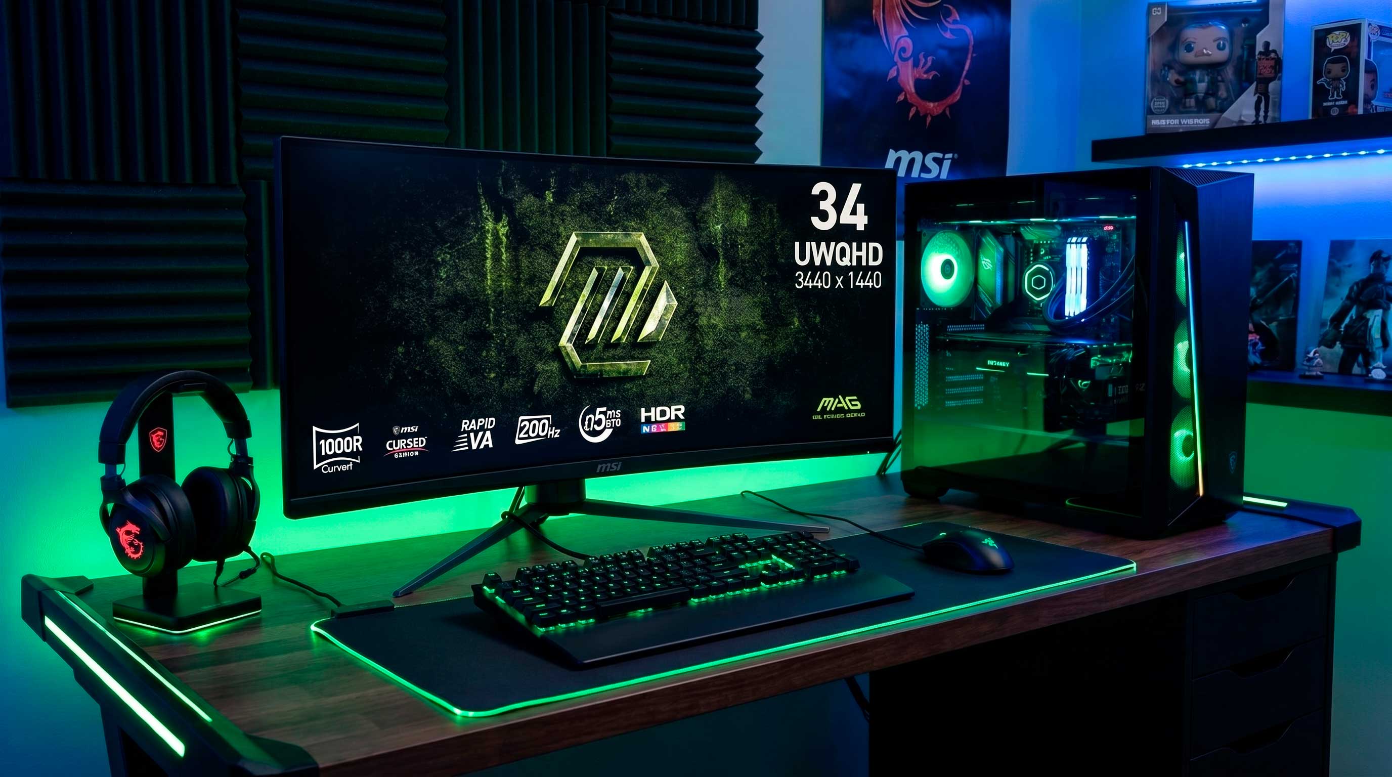 MSI MAG 345CQRF E20: 34 pulgadas para jugar, crear y trabajar con una visión más amplia