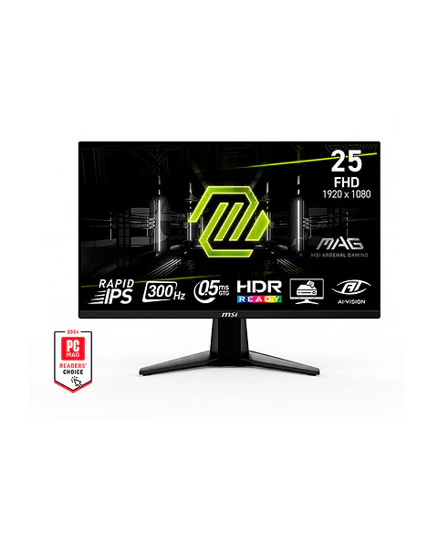 Monitor Gamer MSI 25” MAG 255XF FHD 300 Hz 0.5ms