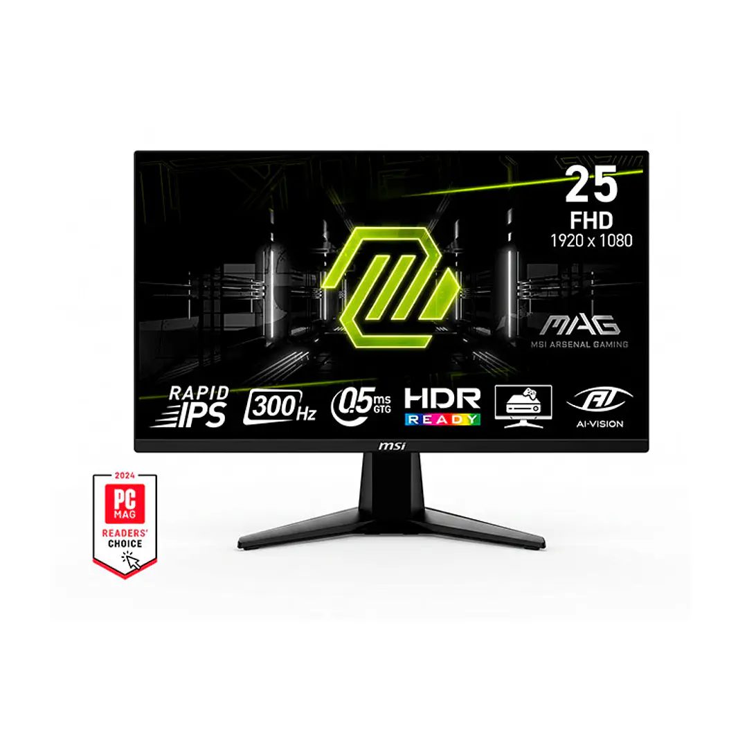 Monitor Gamer MSI 25” MAG 255XF FHD 300 Hz 0.5ms 1