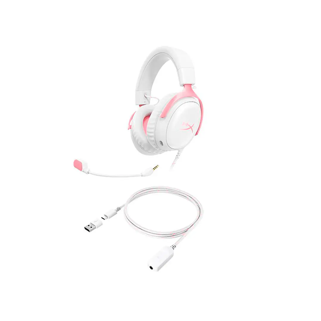 Audífonos Gamer HyperX Cloud III  Black Pink 5