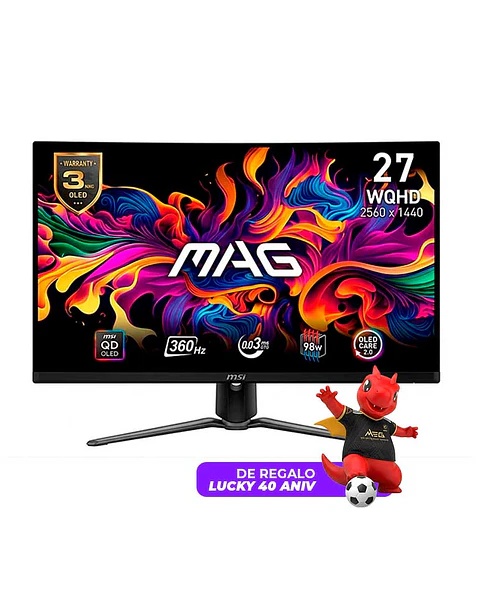Monitor Gamer MSI 27” MAG 271QPX QD-OLED 360HZ 0.03MS