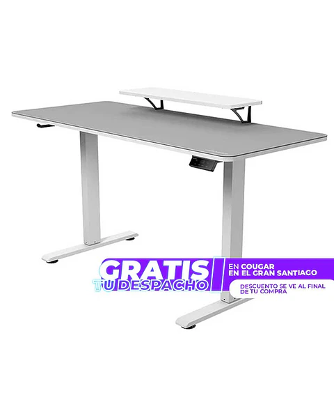 Escritorio eléctrico Cougar E-Star 140 WHITE 2 configuraciones de memoria