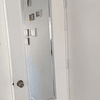 Espejo de puerta color plata metalizado 30X120 cm