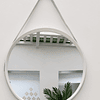 Espejo redondo blanco 51x51x5 cm