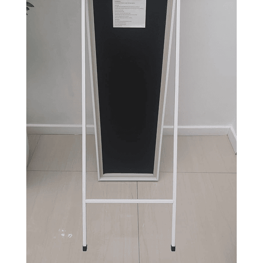 Espejo de Pedestal Negro 30x150 cm