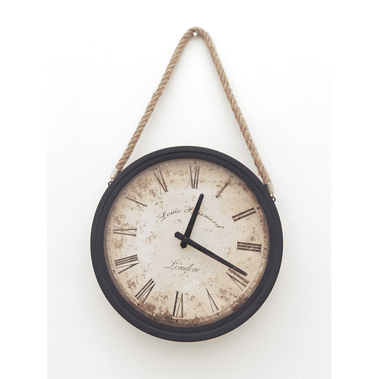 Reloj Metálico con Soga 30 cm diámetro