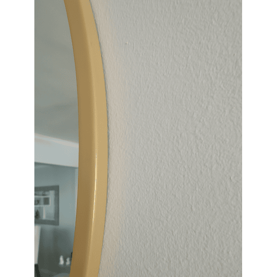 Espejo Metálico Atenea dorado  80 cm diámetro