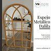 Espejo Metálico Dalila Dorado 110x70 cm