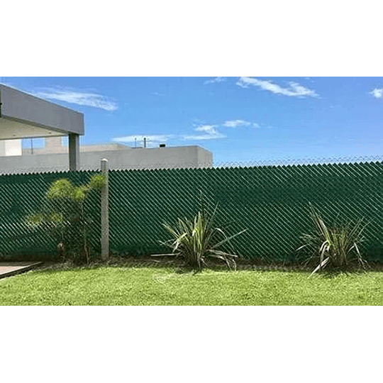 Cinta Cubre Cercos Verde 5 M2 Formato Ancho 65 mm