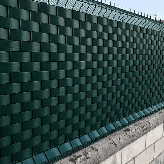 Cinta Cubre Cercos Verde 5 M2 Formato Ancho 65 mm