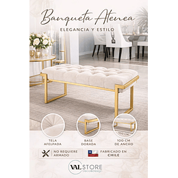 Banqueta Atenea 100x50x40 cm