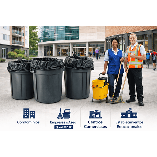 Bolsa de Residuos Negra 80×110 cm – 30 Micras | Master 50 Pack (500 Bolsas)