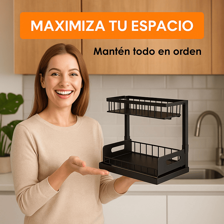 Rack Organizador Debajo del Fregadero o Baño 1