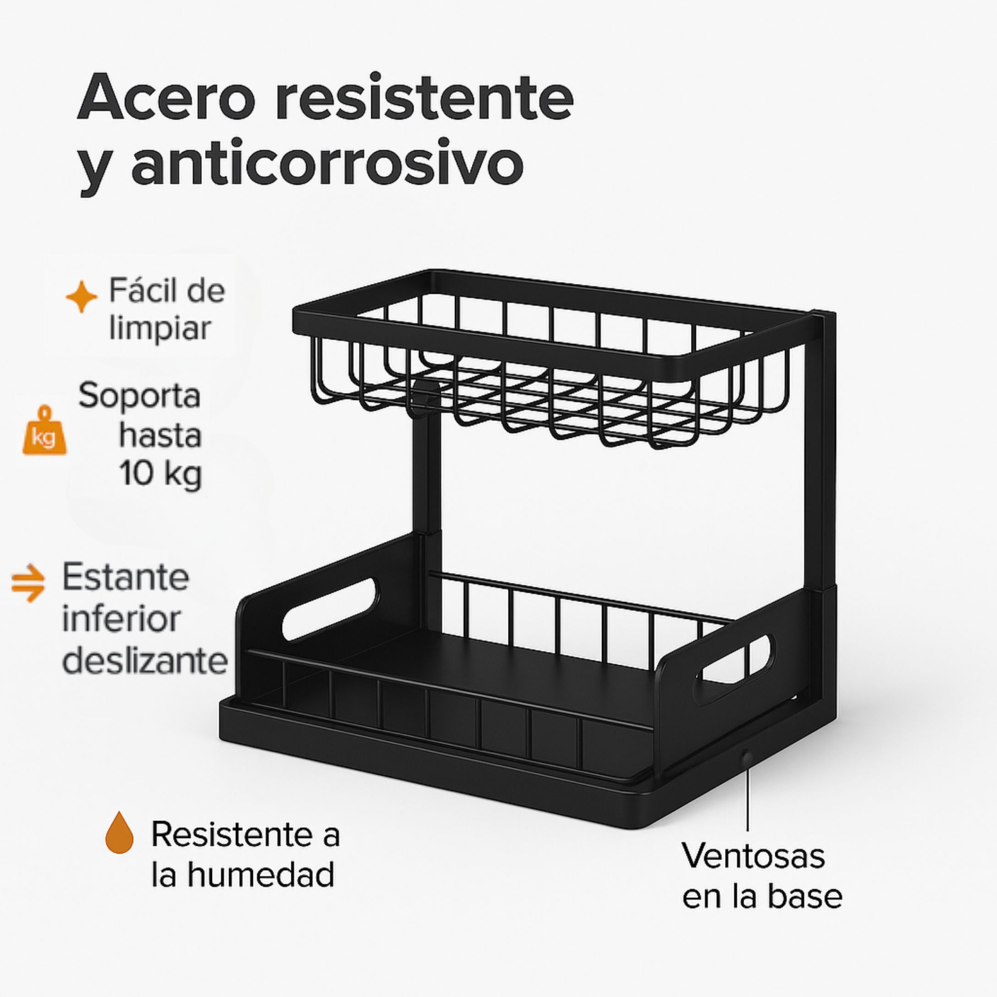 Rack Organizador Debajo del Fregadero o Baño 2