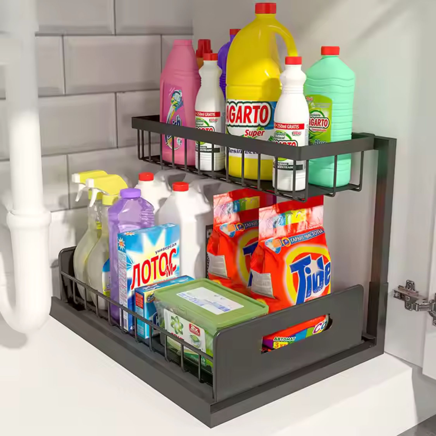 Rack Organizador Debajo del Fregadero o Baño 6