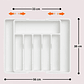Organizador de Cubiertos de Cocina Extensible y Extraíble Banco - Miniatura 4
