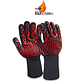 Guantes Parrilleros Alta Temperatura también para Cocina y Horno Rojos - Miniatura 4