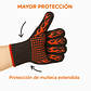Guantes Parrilleros Alta Temperatura también para Cocina y Horno Rojos - Miniatura 7