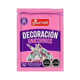 Decoración Unicornios 80g gourmet
