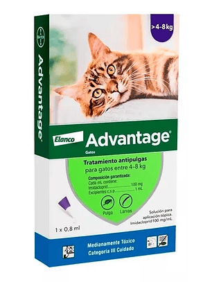 Advantage para gatos entre 4-8 kg