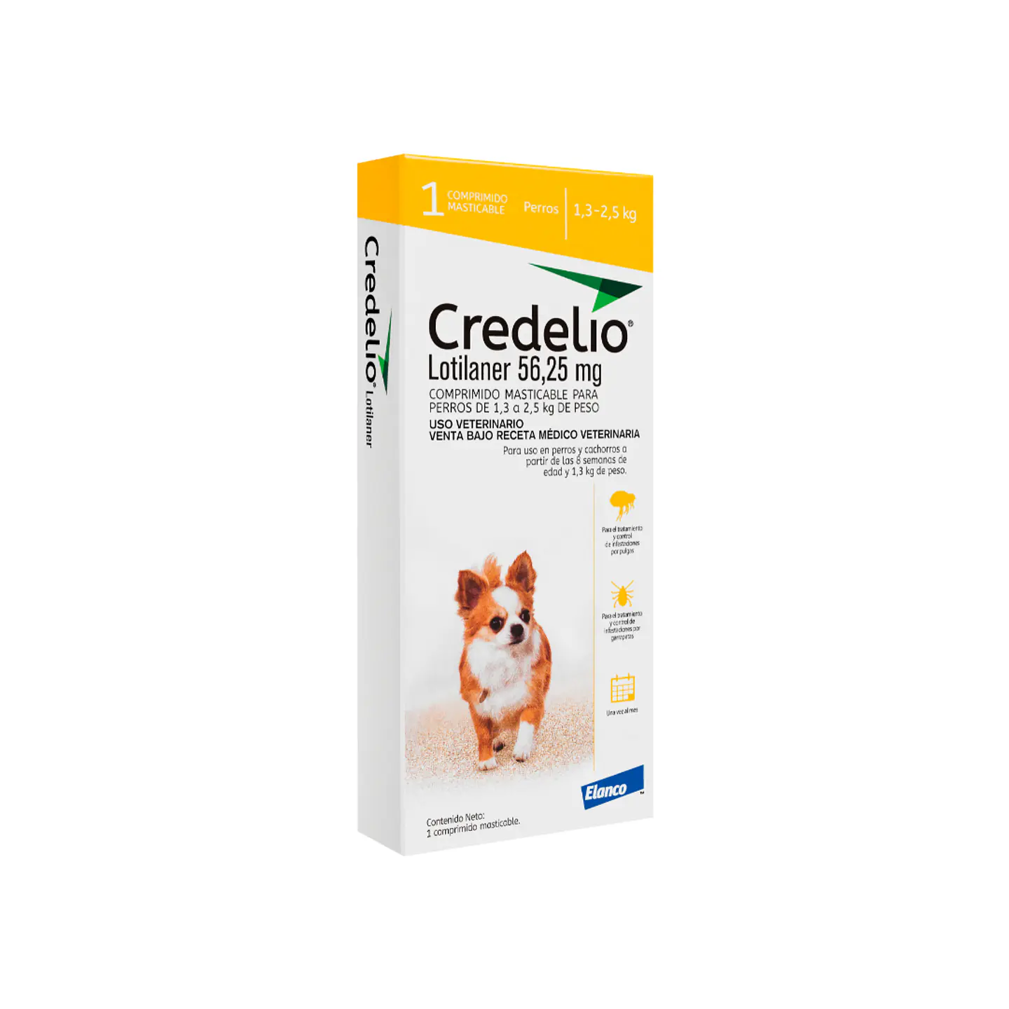 Credelio 1,3 a 2,5 kg - Comprimidos 1