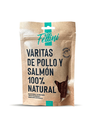Varitas de Pollo y Salmón 100% Natural