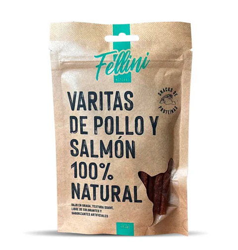Varitas de Pollo y Salmón Snack 100% Natural