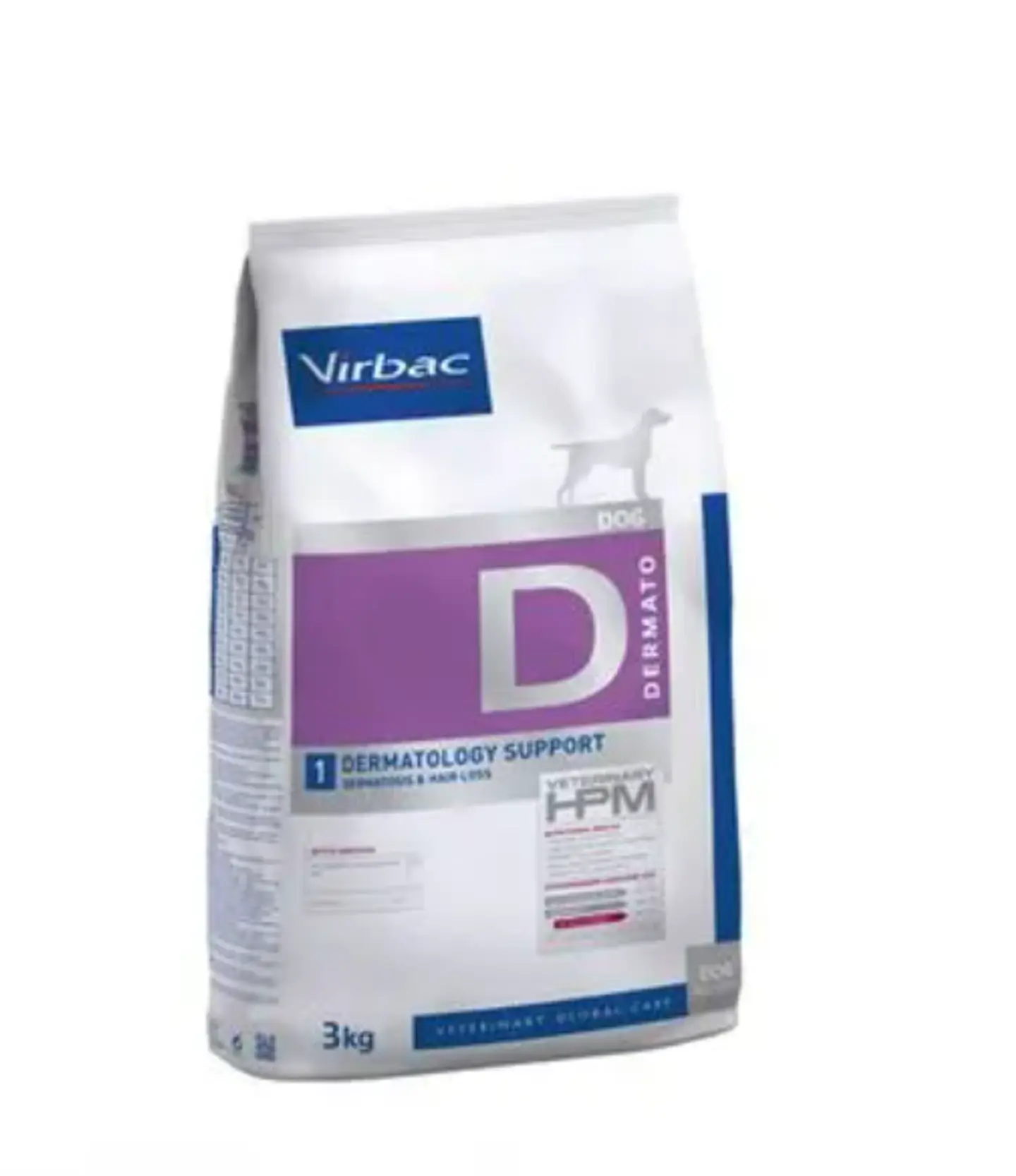 Virbac HPM Dog D1: Dermatology Support 3 kg (piel y pelo) 1