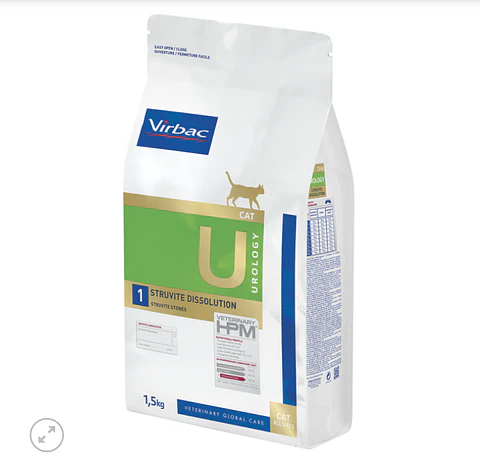 Virbac HPM Cat U1: Struvite Dissolution 1.5 kg (Urinary)